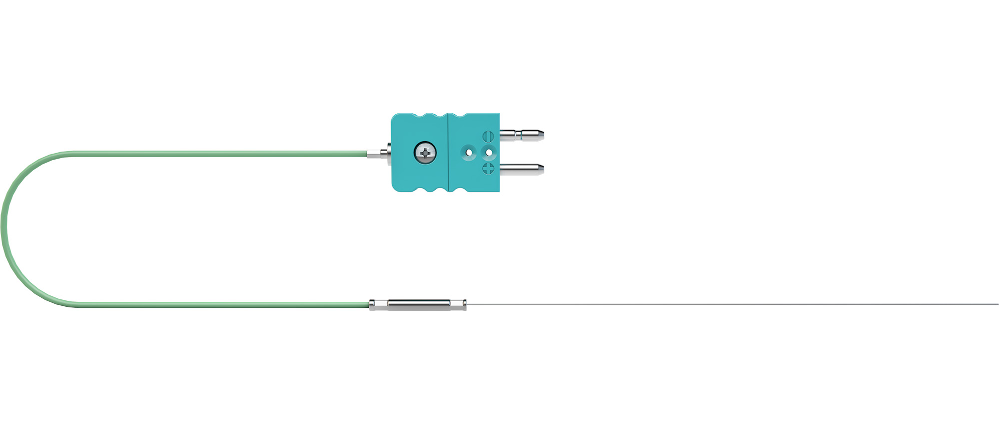 Miniatur-Mantelthermoelement mit Leitung und Standard-Steckverbinder - Second Image